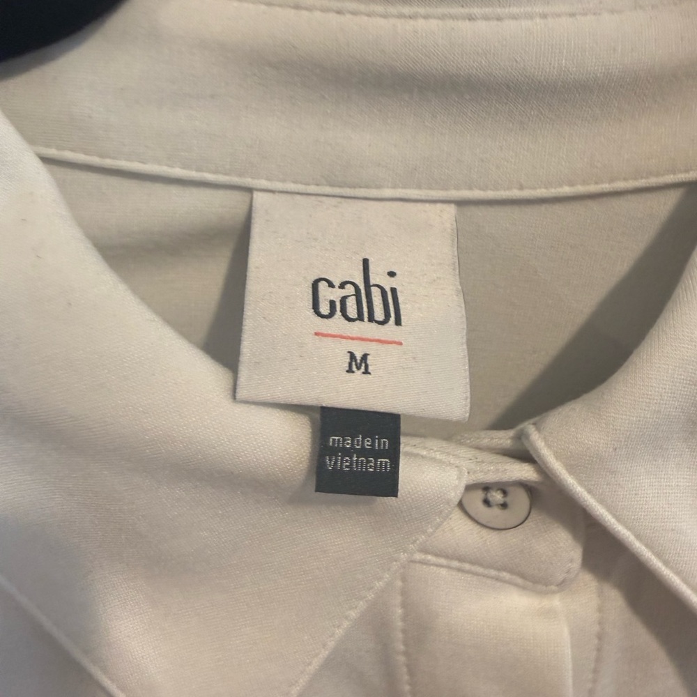 CAbi Cream Button-Down Women's Shirt - Picture 5 of 7